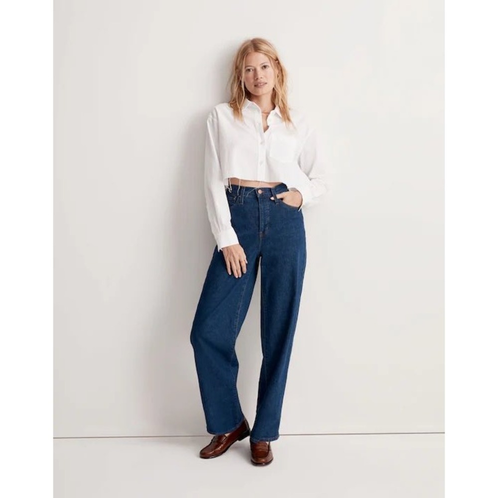 Madewell Tall Perfect Vintage Wide Leg Jeans Fairdale Wash Size 28T